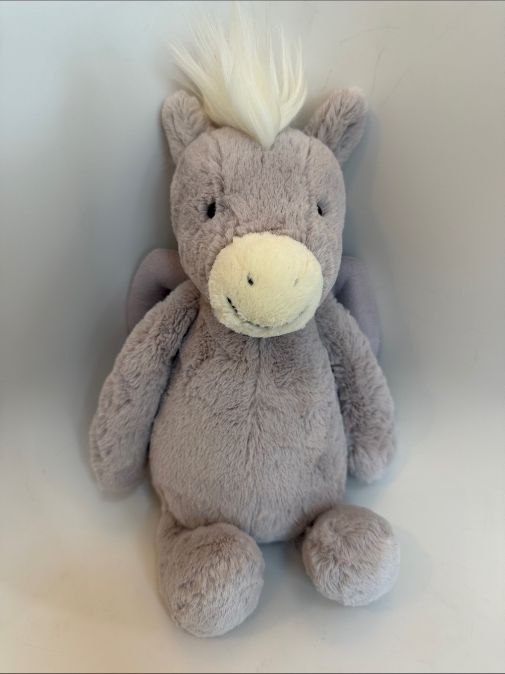 Jellycat bashful pegasus medium lavender 12" unicorn horse plush